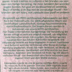 Regenbogen Stabkerzen 3er Set Infotext von der Faltschachtel