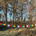 Drapeaux de prières tibétains 4,20 m de long - en coton