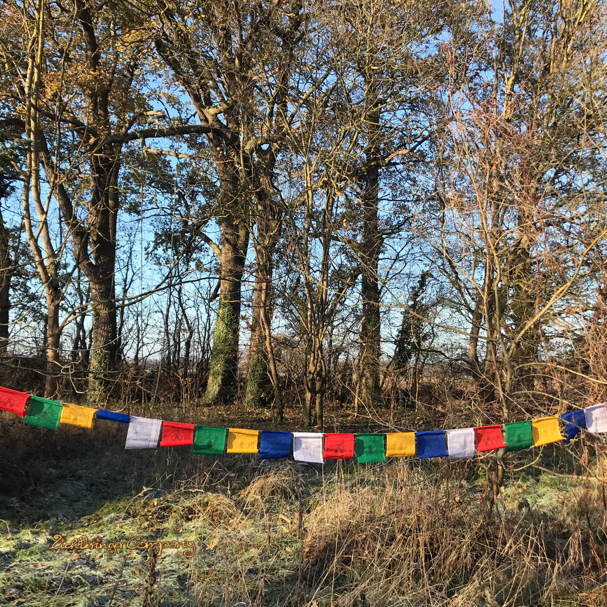 Drapeaux de prières tibétains 4,20 m de long - en coton