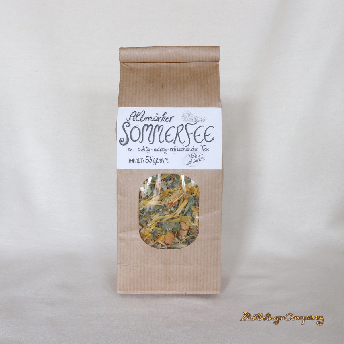 Altmärker Sommerfee – Kräutertee im Papier-Blockbodenbeutel von Lichtbringer Company