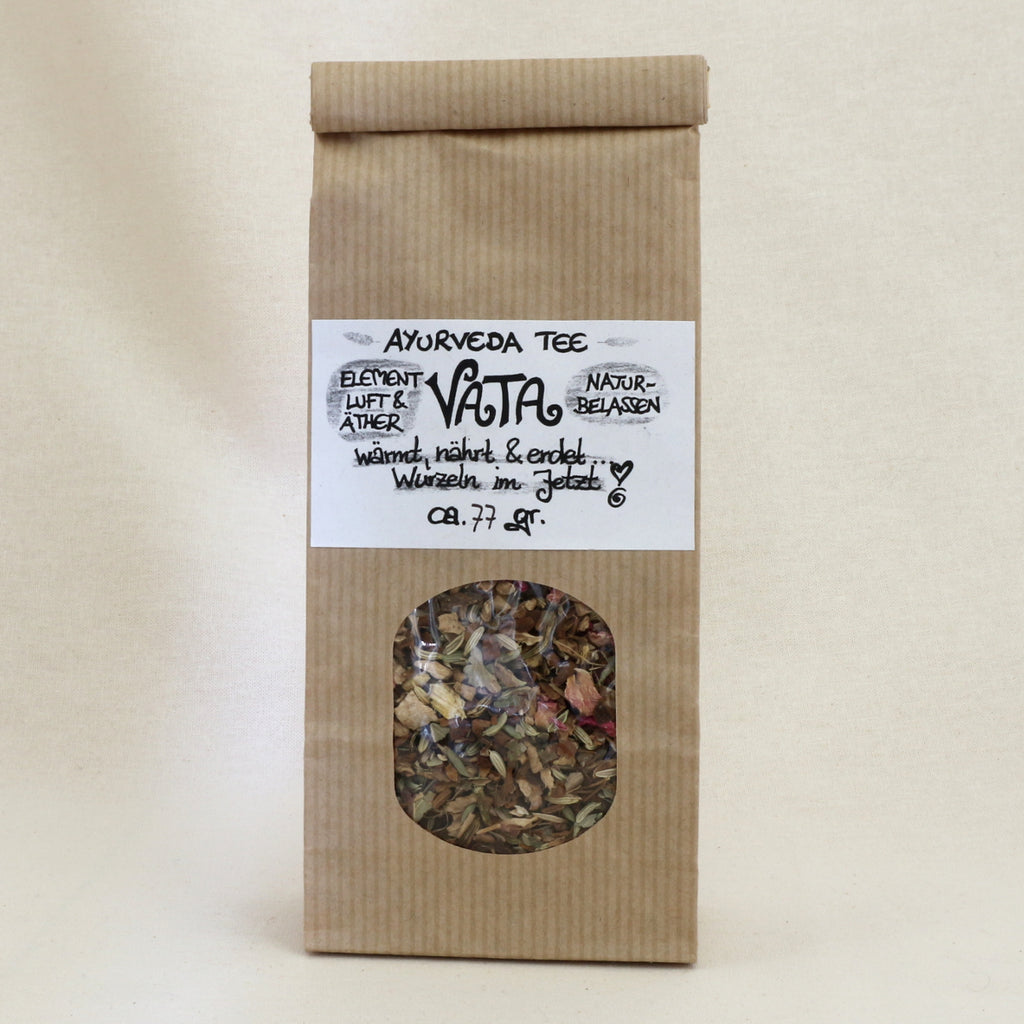 Vata Ayurveda-Tee - Element Luft & Äther –  Kräutertee im Papier-Blockbodenbeutel von Lichtbringer Company