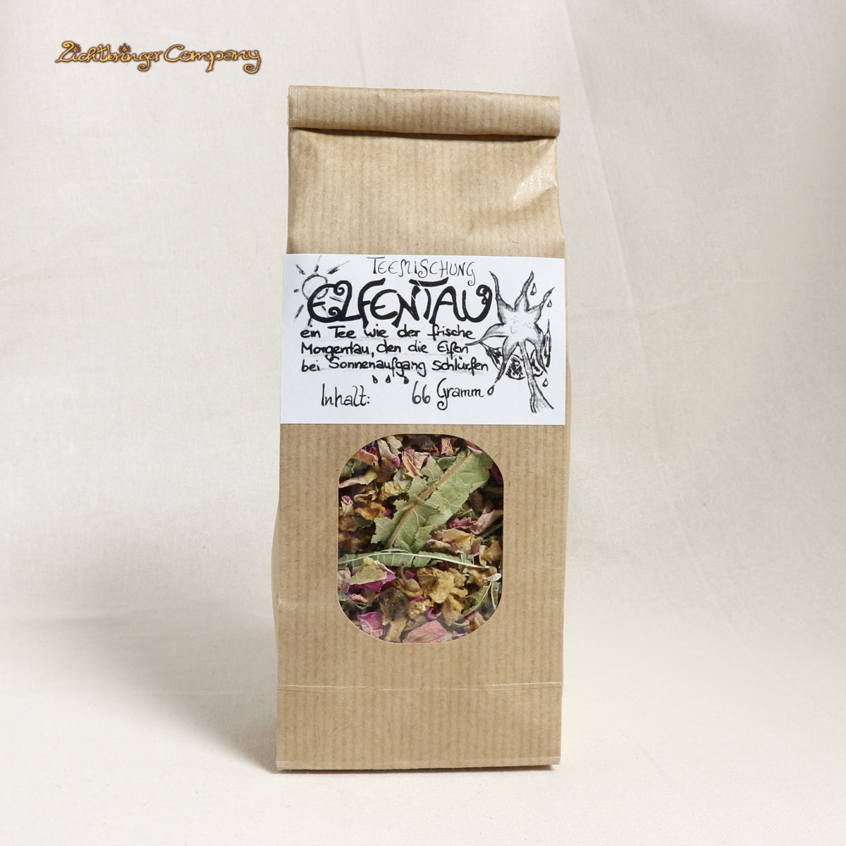 Elfentau Kräutertee – Kräutertee im Papier-Blockbodenbeutel von Lichtbringer Company