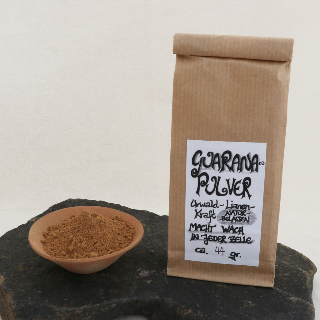 Guaranapulver - fein gemahlene Samen der Lianenpflanze.