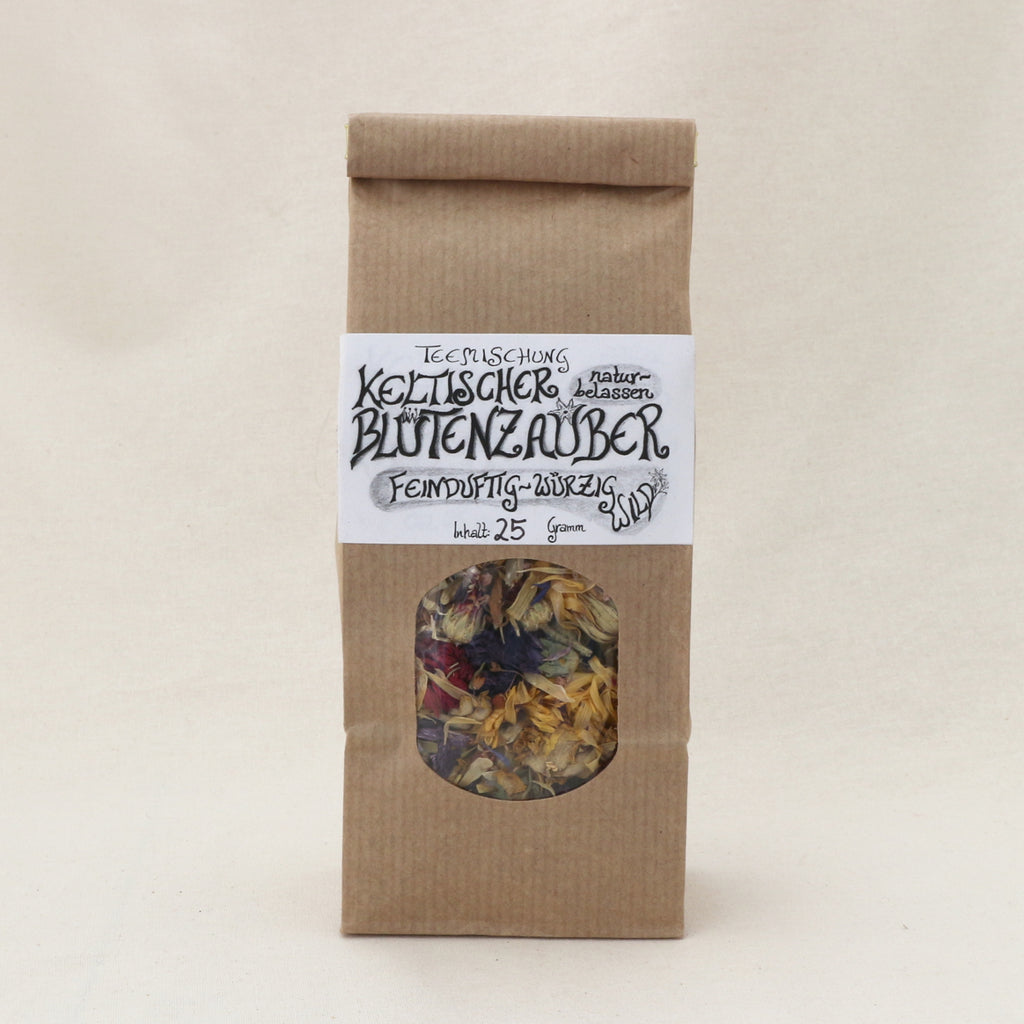Keltischer Blütenzauber – Kräutertee im Papier-Blockbodenbeutel von Lichtbringer Company