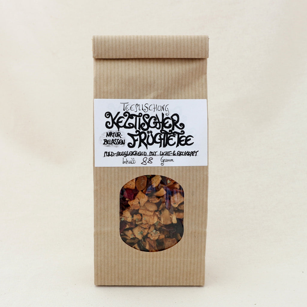 Keltischer Früchtetee – Kräutertee im Papier-Blockbodenbeutel von Lichtbringer Company