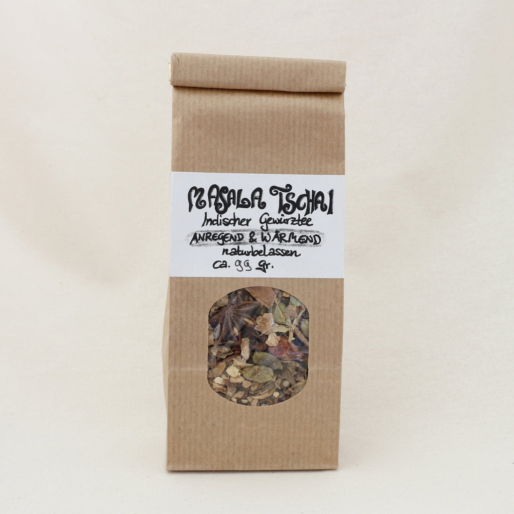 Masala Tschai - indische Chai-Teemischung – Chai Gewürztee im Papier-Blockbodenbeutel große Packung von Lichtbringer Company