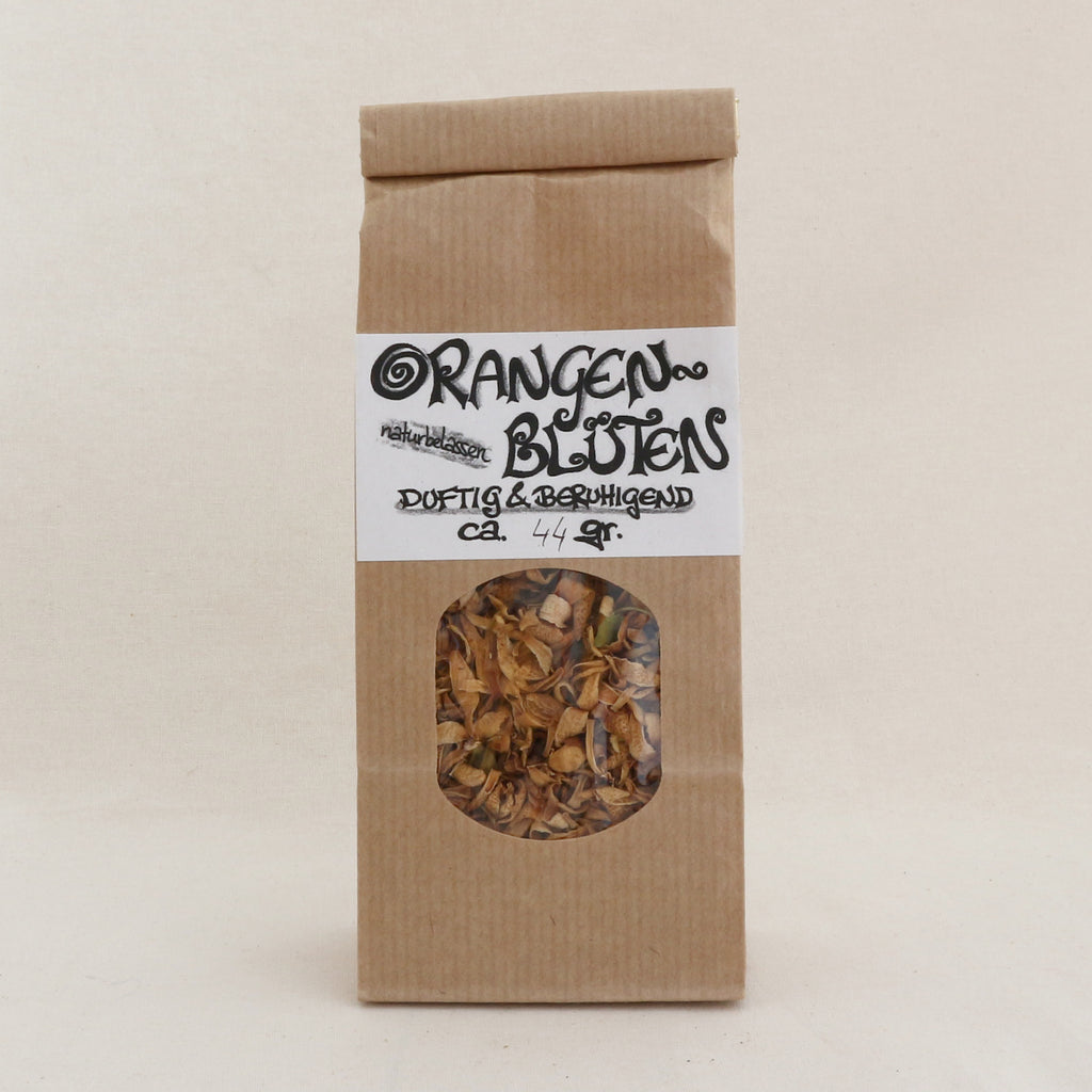 Orangenblüten naturbelassen – Kräutertee im Papier-Blockbodenbeutel von Lichtbringer Company