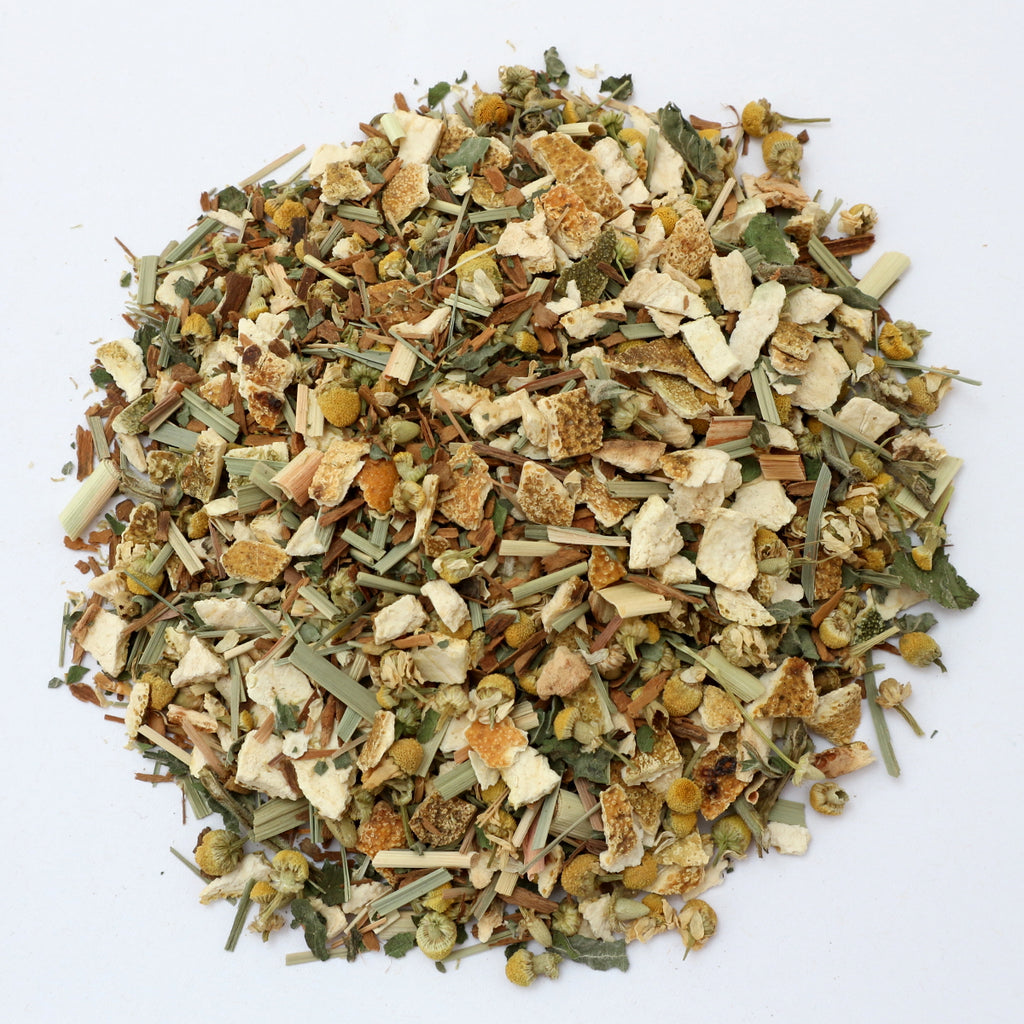 Sonnenatem Kräutertee – loser Kräutertee mit Apfel und Minze für aromatische Teemomente