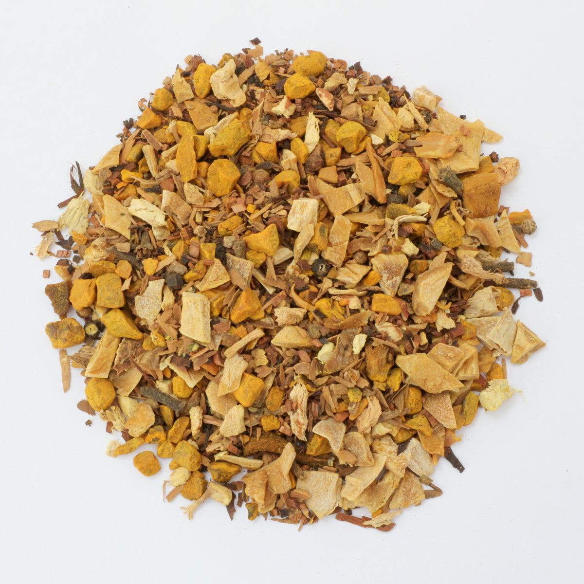 Sonni Tschai - Kurkuma-Gewürztee – loser Chai Gewürztee mit Mango für warme und aromatische Teemomente