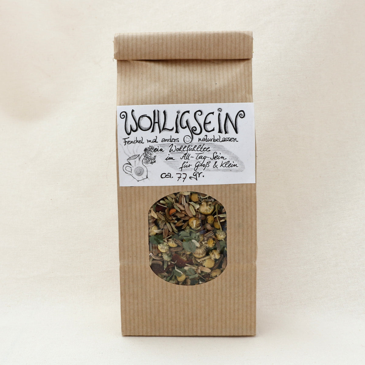 Wohligsein Kräutertee – Kräutertee im Papier-Blockbodenbeutel von Lichtbringer Company