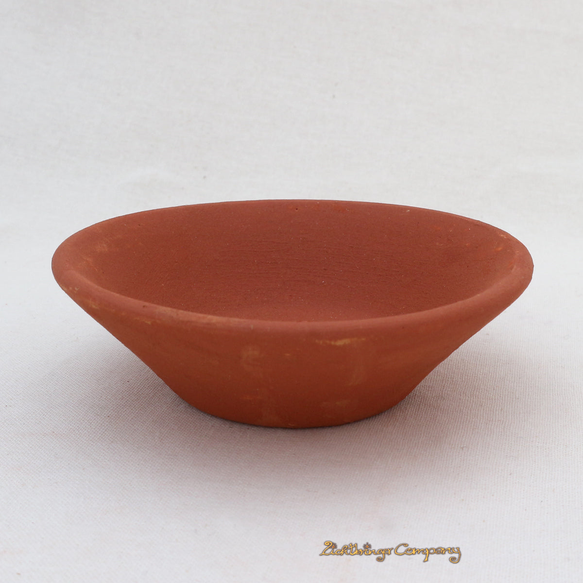 Räucherschale aus Naturton, ø 8 cm - schlichte Keramikschale für Räucherkegel, Räucherkohle und Palo Santo
