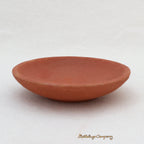 Räucherschale aus Naturton, ø 5,5 cm - schlichte Keramikschale für Räucherkegel, Räucherkohle und Palo Santo