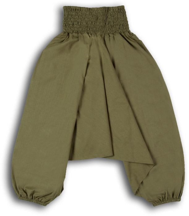 Aladinhose Kinder Größe M Farbe oliv