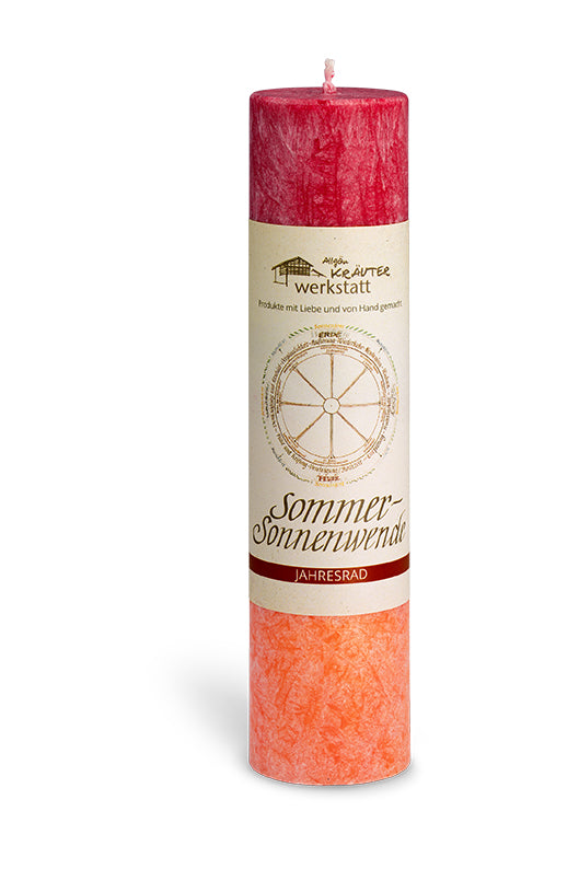 Sommersonnenwende Ritualkerze der Allgäuer Heilkräutermanufaktur