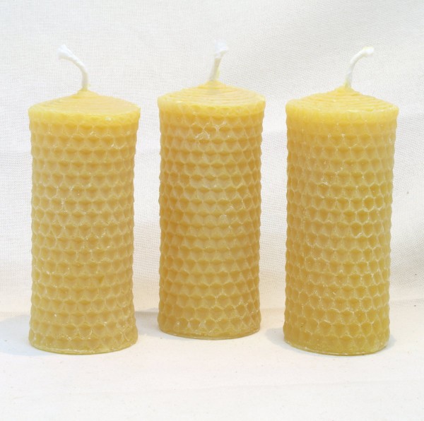 3 er Set Bienenwachs Wabenstumpen Gr.1