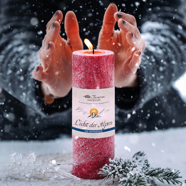 Die Wärmende - Duftkerze der Allgäuer Heilkräutermanufaktur