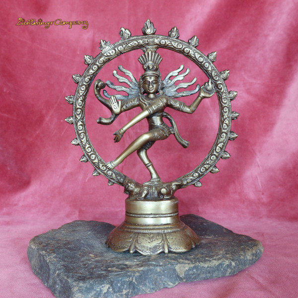 Shiva Nataraj Statue aus Messing 20 cm hoch