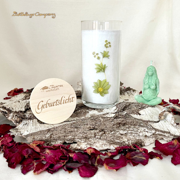 Geburtslicht - Kerze der Allgäuer Heilkräutermanufaktur