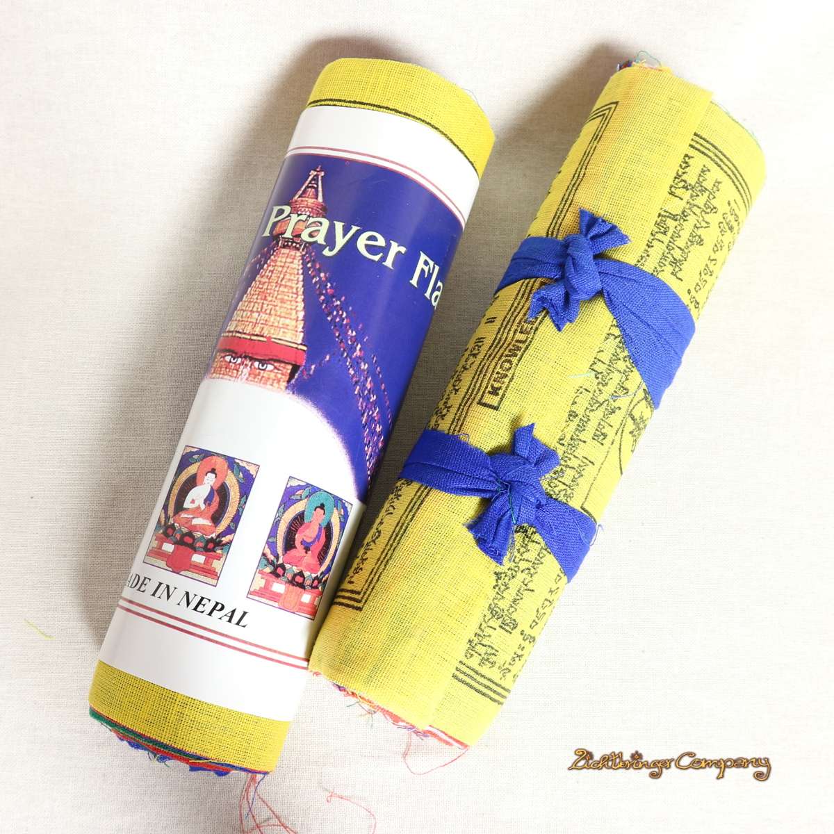 Bandiere Tibetane Di Preghiera - 25 Bandiere Su 5 Metri, 20x16 Cm Ciascuna Con Simboli Protettivi - Foto 3