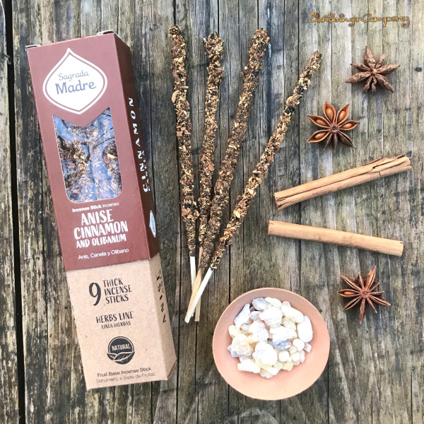 Anis Zimt Weihrauch Räucherstäbchen von Sagrada Madre