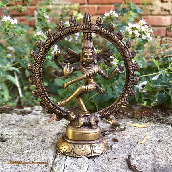 Shiva Nataraj Statue aus Messing