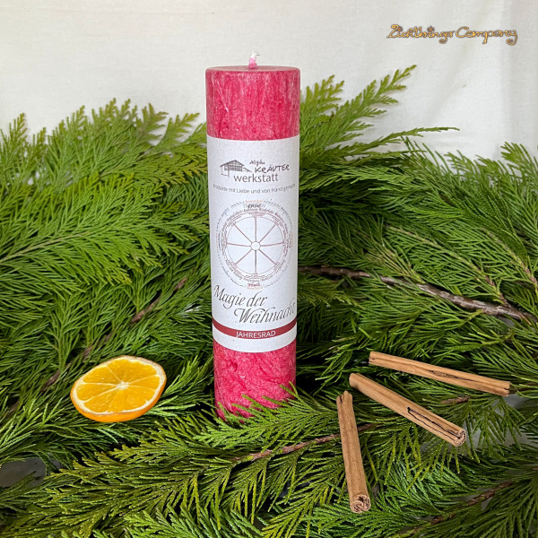 Magie der Weihnacht - Kerze der Allgäuer Heilkräutermanufaktur